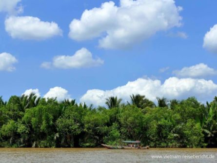 himmel wasser schiff mekong vietnam