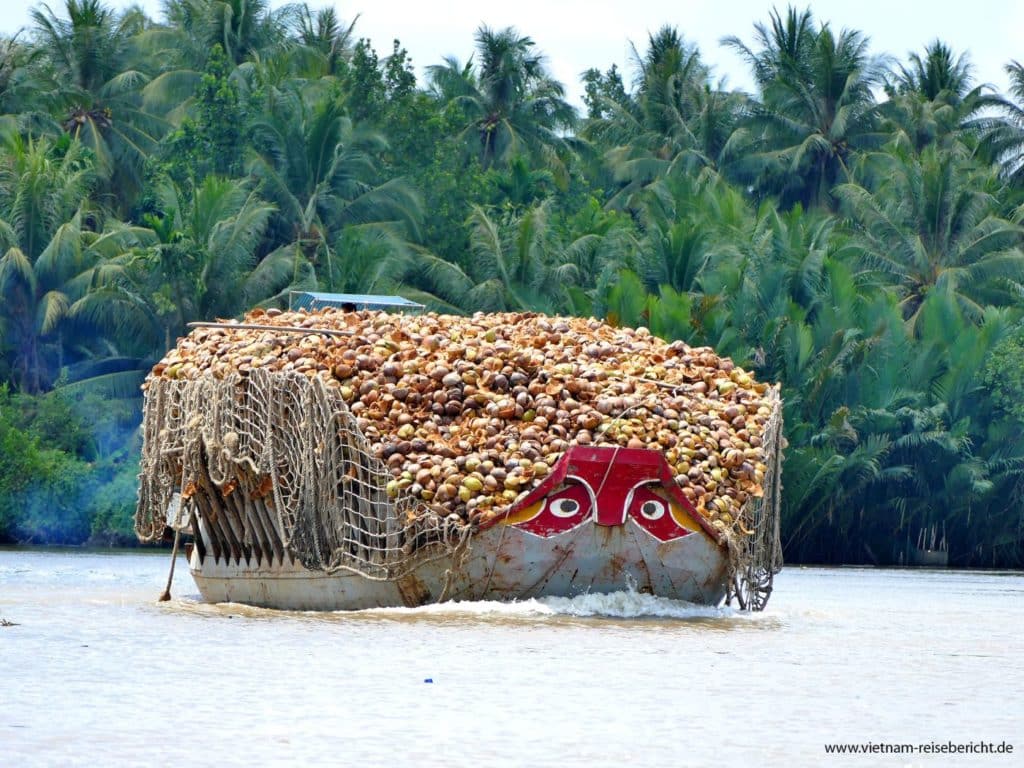 Kokus auf dem Mekong Delta